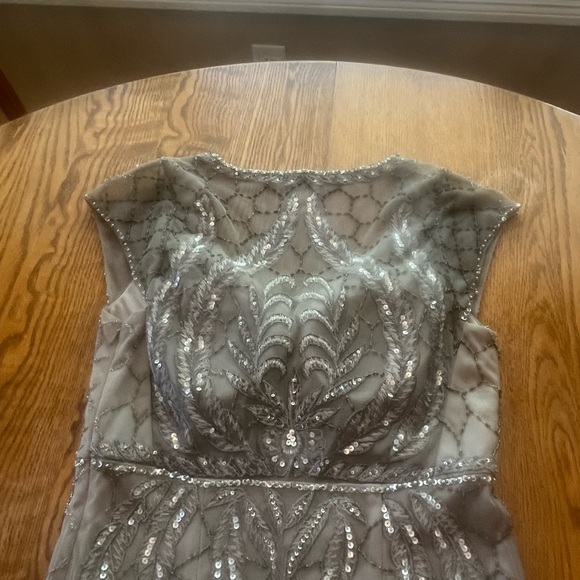 Sue Wong Nocturne Lace Beaded Sequined Sleeveless Cocktail Sheath Dress 4 - Picture 5 of 10